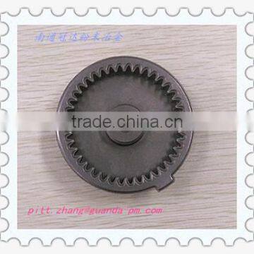 Reduction gear box after quenching by powder metallurgy