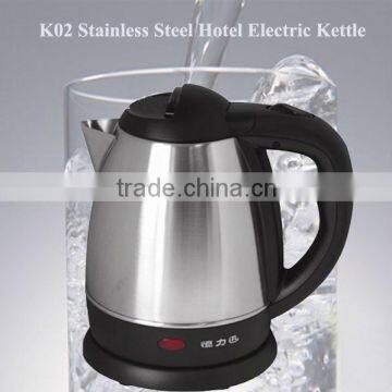 1.2L Hotel Oferta Especial de Acero Inoxidable Hervidor Electrico-K02