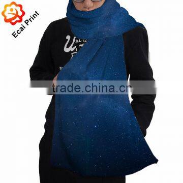 latest design hot sell customize heat transfer printed fashion scarf