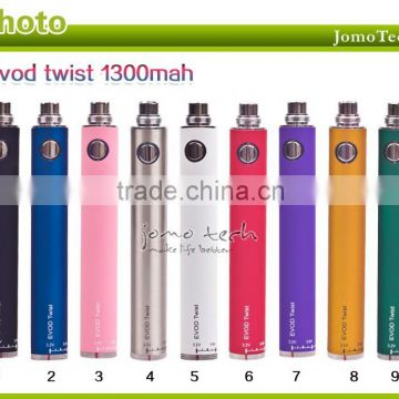 High quality evod wholesale evod vv and evod twist battery with Variable voltage 3.2~ 4.8V rechargeable