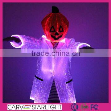 Light up pumpkin with hat luminous pumpkin hat halloween witch hat design