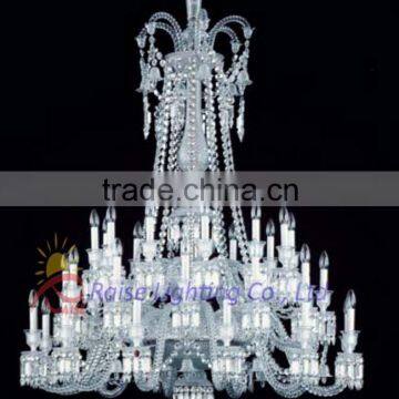 Luxury Clear white red amber Crystal Chandelier for hotel,restaurant,bar ,hall