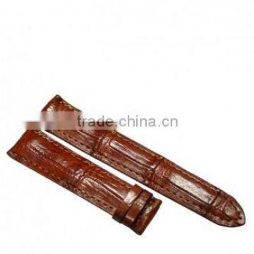 Crocodile leather watchband SCRWC-016