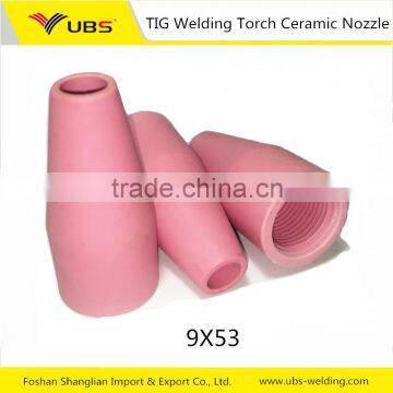 TIG Argon Arc Welding Torch parts QQ-200 Ceramic Nozzle 9*53