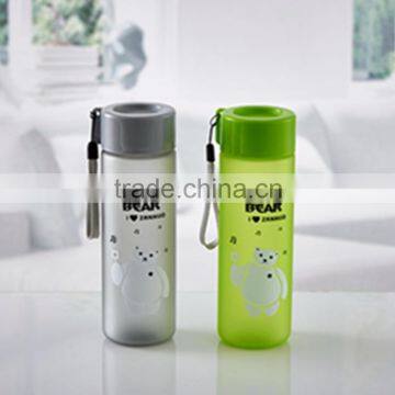 550ML cute kids plastic water bottle with painting