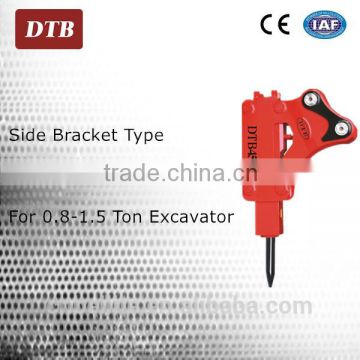 Side DTB-450S Rockbreakers for mini excavator attachment