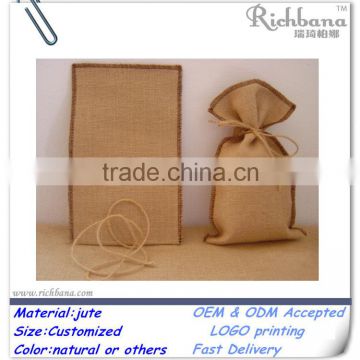 jute coffee bean bags with drawstring