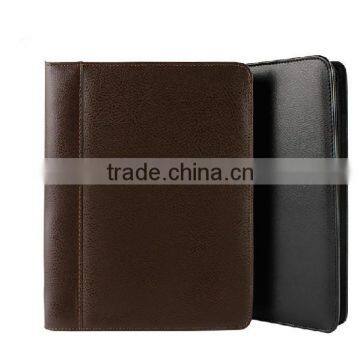 A5 pu leather cover portfolio, leather portfolio for wholesale