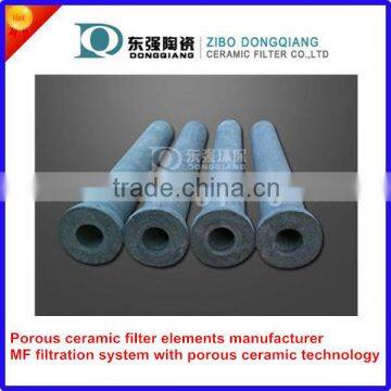 silicon carbide ceramic filter cartridge for filtration of hot gases