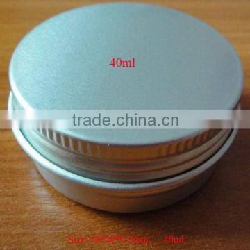 aluminum round lip balm tin box