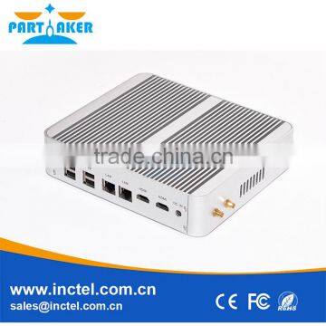High Quality Promotional 3M Cache, up to 2.70 GHz Fanless Mini Pc 2G Ran 16G Ssd
