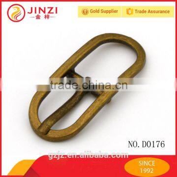 Hardware Brass metal oval pin belt buckle for bags