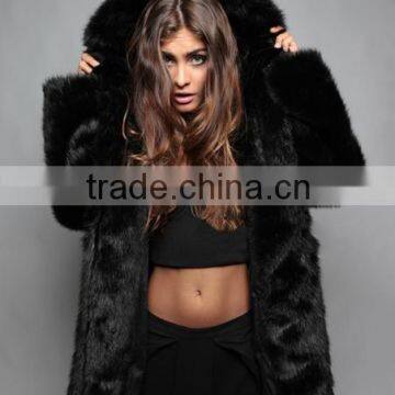 2016 best selling faux fur coat made in China