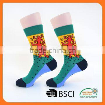 customized indoor factory long colorful custom dress socks