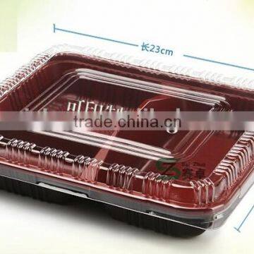 500ml 3 compartment biodegradable lunch box