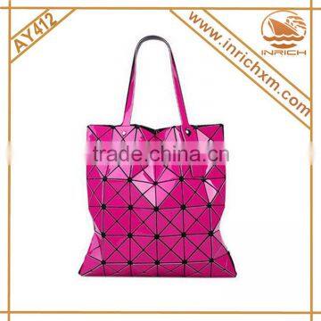 2016 Fashion Japanese Diamond Checks Series Quality PU Lady Handbag China Wholesale Quality Choice photo-3