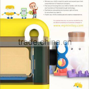 High Quality and The World's First Kid-friendly Mini-Toy Kids 3D Printer photo-3