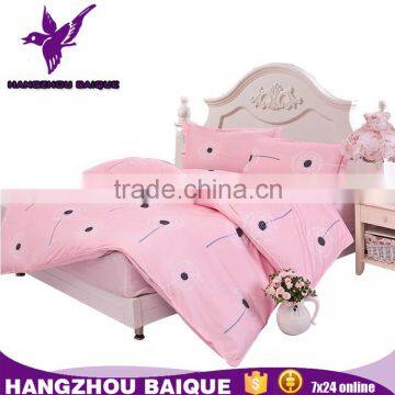 Pink Color Bedding Sets Dandelion Design Polyester Twin XL Fitted Sheets