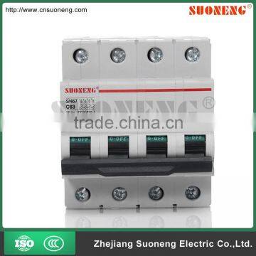 c65 4 pole electrical dc circuit breaker