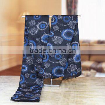 custom new wool spinning men's business gift scarf for male