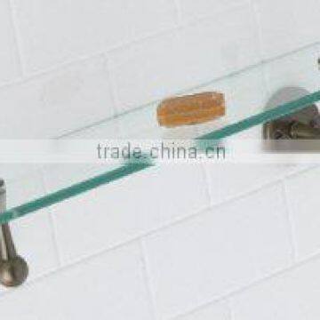 24" Single Glass Shelf in Oil Rubbed Bronze