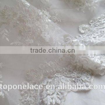 Purple French Bridal Lace High Quality African French Lace Fabric for Evening Dress