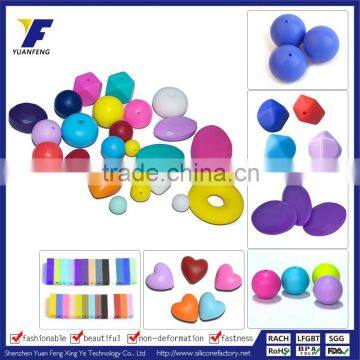 Silicone Teething Beads For Necklace/FDA Baby Chew Beads BPA Free Food Grade Silicone Teething Beads                        
                                                Quality Choice