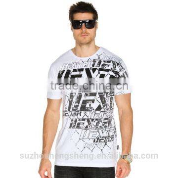 mens handsome summer white T shirt