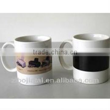 Straight Shape Stoneware Heat Sensitive Color Changing Mug