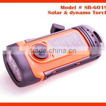 2016 Popular Diving High Quality Waterproof LED Flashlight With Solar Powered LED Rechargeable Torch