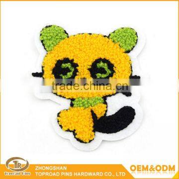 Customized chenille embroidery patch towel embroidery badge chenille patch custom with personalized design