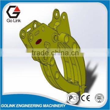 good quality hydraulic mechanical stone grab for excavator