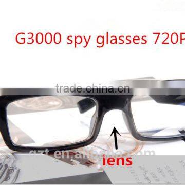 Hidden mini camera G3000 wireless spy glasses eyewear camera dvr 720 HD audio video recorder