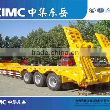 3 axles low bed trailer , 3 axles low bed trailer (lowboy semi trailer 80ton capacity)