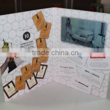 720P 7 inch print paper card for banking