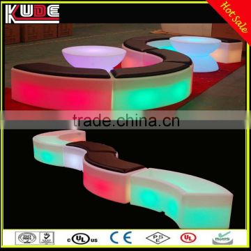 Hot Sale LED Bar Stool Snake Shaped Stool With Cusion For Party Using