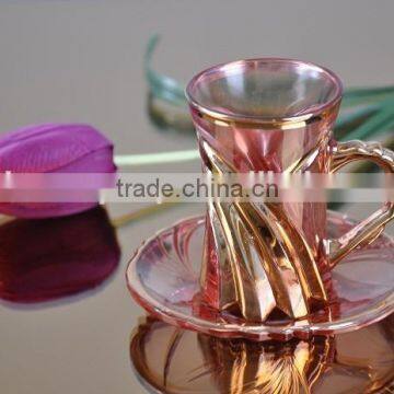 CREATIVE HOT SALING MACHINE PRESSED CUPS AND SAUCERS