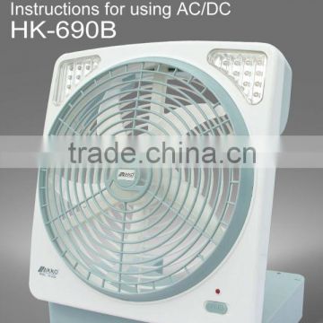 Rechargeable Fan With Light Portable Electric Fan