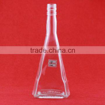 New design 500ml bottle glass sauce bottle woman shape liquor bottle