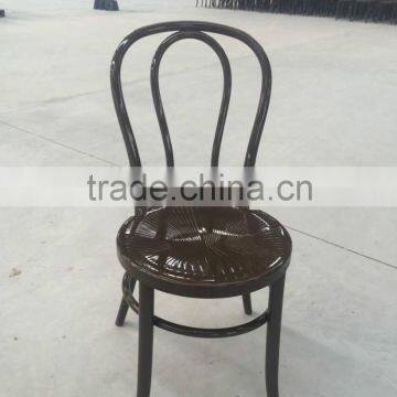 Plastic dinning chair, Brown resin thonet chair for restaurant