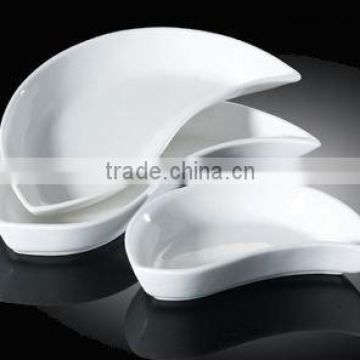 H3507 new design high quality white porcelain 11" 12" 8" set of dishes