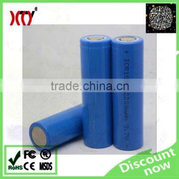 18650 Battery 3.7V 2000/2200/2400/2600mah Battery Manufacturers