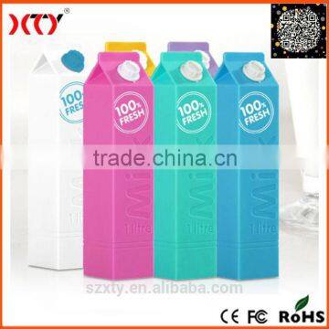 Milk carton power bank 2500mah,milk advertisement gift power bank 2500mah