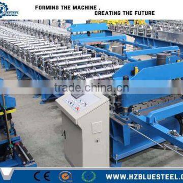 PLC Automatic Aluminum Embossing Floor Deck Roll Forming Machine