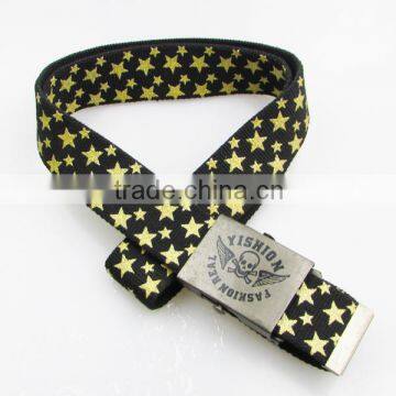 shenzhen Xinjingye Fabric Webbing fashion Buckle Belt mens cotton belts