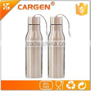 Insulated Vacuum Stainless Steel Sliver Sport Tea Bottle