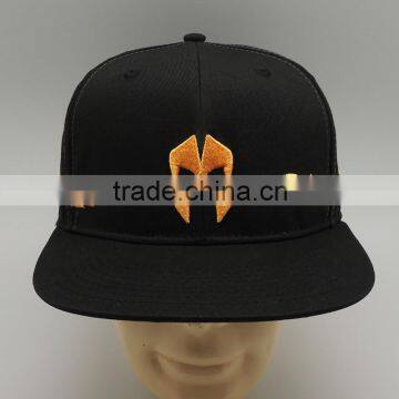 Solid color embroidery flex fit promotional flat brim caps