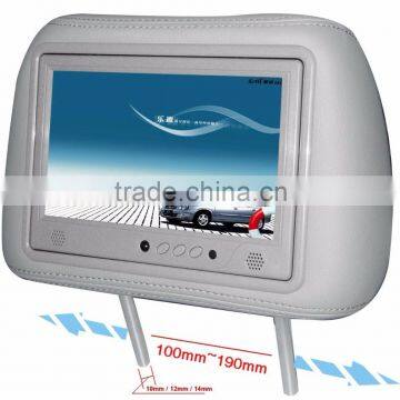 7 inch LCD signage display taxi headrest AD media player