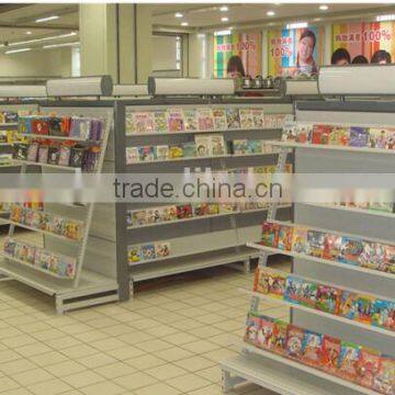 Supermarket Metal Book Shelves supermarket book display shelf