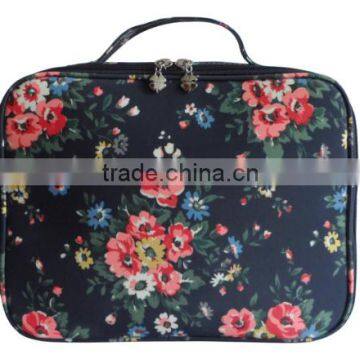 Colorful Fashion Personalized Makeup Bags , train case makeup bag